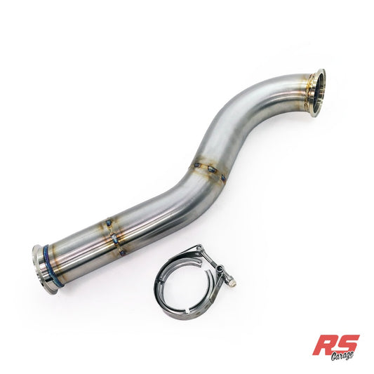 Street Torque Downpipe Long - Longer downpipe that goes from turbine housing to the PHR 3.0" Midpipe instead of the sto - Uncoated