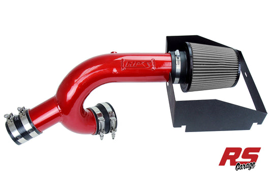 HPS Red 827 Series Performance Air Intake 2017-2025 Ford F-150 Raptor 3.5L V6 Includes Heat Shield; Does Not Fit Hybrid Models
