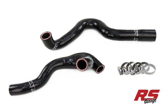 HPS Black Silicone Breather Hoses 2003-2006 Volkswagen Golf MK4 1.8T Turbo Late Awp Engine