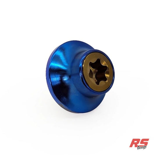 PHR Titanium Cam Gear Bolt and Washer for 2JZ -Bronze Bolt -Blue Washer - Bronze Anodized, Blue