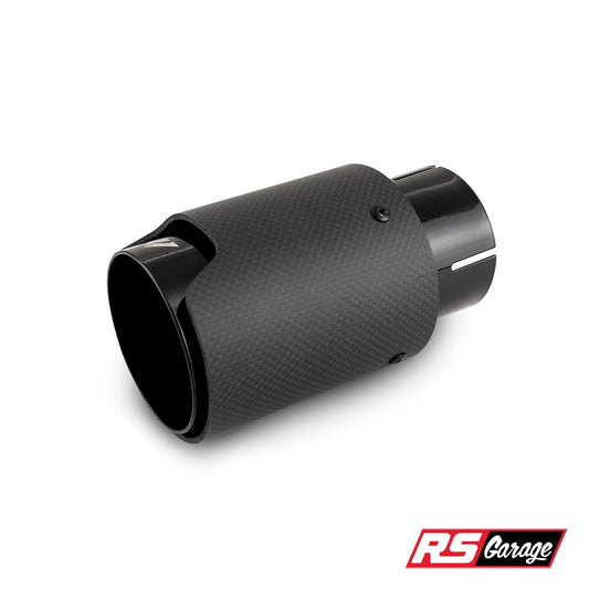 Mishimoto Carbon Fiber Muffler Tip 2.5in Inlet 3.5in Outlet M Black