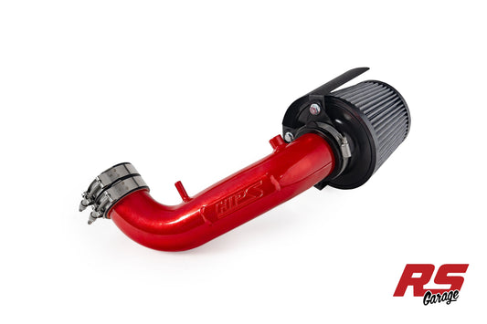 HPS Performance Air Intake with Heat Shield 2002-2004 Honda Cr-V RD6/RD7 K24A1 2.4L Red