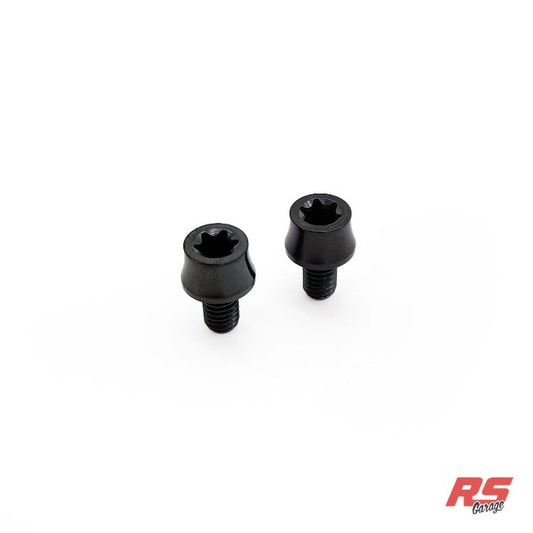 Titanium Bolt Kit for MKIV Supra Radiator Tie Downs (Support Brackets) -Black