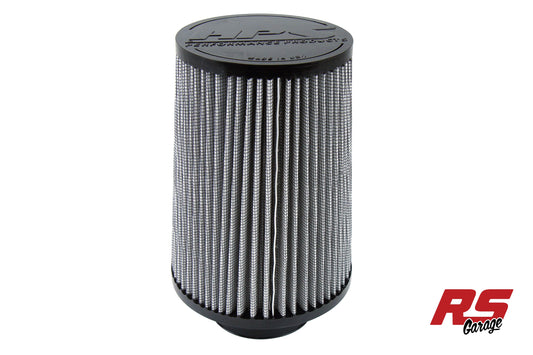 HPS Performance Universal Round Air Filter 3" Flange ID 8" Element Length 9.75" Overall Length
