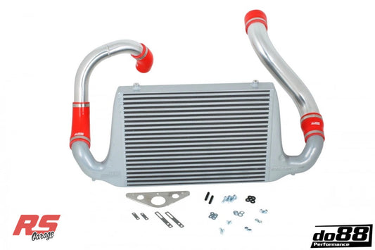 Do88 81-86 SAAB 900 Turbo BigPack Front Mount Intercooler Kit w/Red Hoses