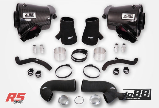 Do88 2020+ Porsche 911 Turbo/Turbo S (992.1) Induction System w/80mm Outlet & Turbo Inlet Hoses