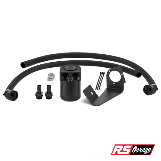 Mishimoto 2025+ RAM 1500 3.0L Hurricane Baffled Oil Catch Can Kit - Black