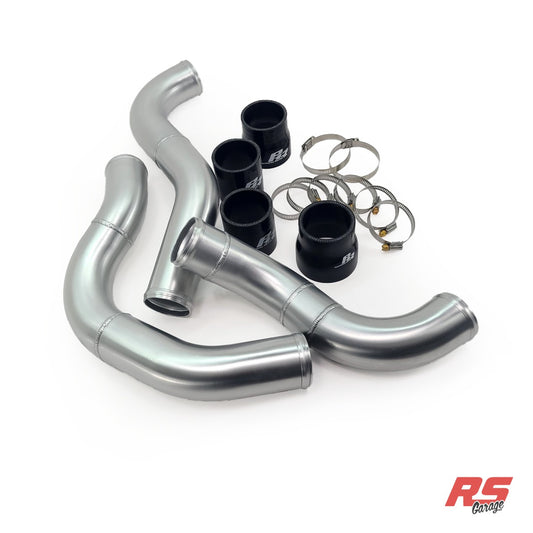 PHR 2.5" Cold Side Intercooler Piping for NA-T Intercooler Kit for IS300 - Matte black powder coat