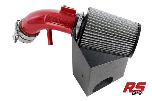 HPS Performance Shortram Air Intake Kit for Honda 2006-2011 Civic 1.8L R18A1 Red