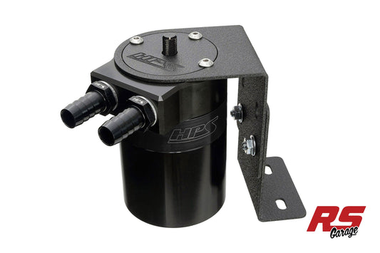HPS Black Universal Oil Catch Can Universal Fit Universal Oil Catch Can - 3/8"