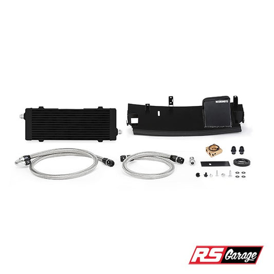 Mishimoto Thermostatic Oil Cooler Kit Black Ford Focus RS 16-18 2.3L Ecoboost