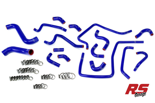 HPS Blue Silicone Radiator Heater Ancillary Coolant Hose Kit for 2002-2003 Subaru Impreza WRX 2.0L