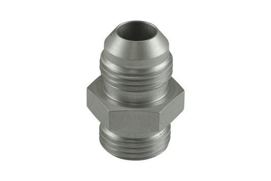 TS-JO-0808-CL Turbosmart Fitting -8 AN Flare to -8 AN ORB Male Straight - Silver