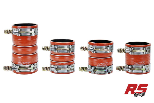HPS Orange Silicone Intercooler Hoses 2008-2010 Ford F-250 Superduty 6.4L V8 Powerstroke Diesel Turbo