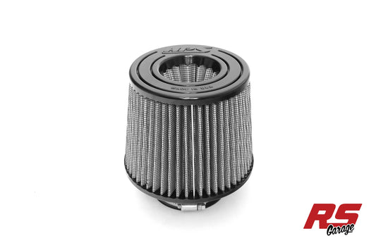 HPS Round Tapered Open Cone Air Filter 6.5" Overall 6" Base 5" Top 3.5" Inlet