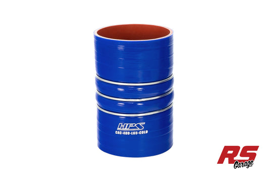 HPS 4" (102MM) ID 6.5" Long 4-PLY Polyester Blue Silicone Cac Hose Cold Side