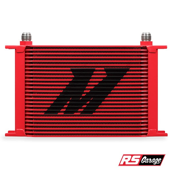 Mishimoto Universal 25-Row Oil Cooler Red -10 AN Male Inlet/Outlet