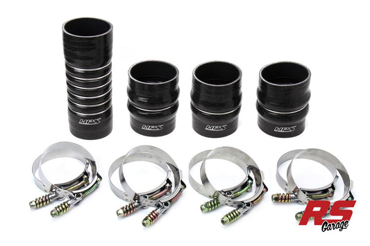 HPS Black Silicone Intercooler Hose Boots Kit for Dodge 2003-2007 Ram Pickup 5.9L Cummins Diesel