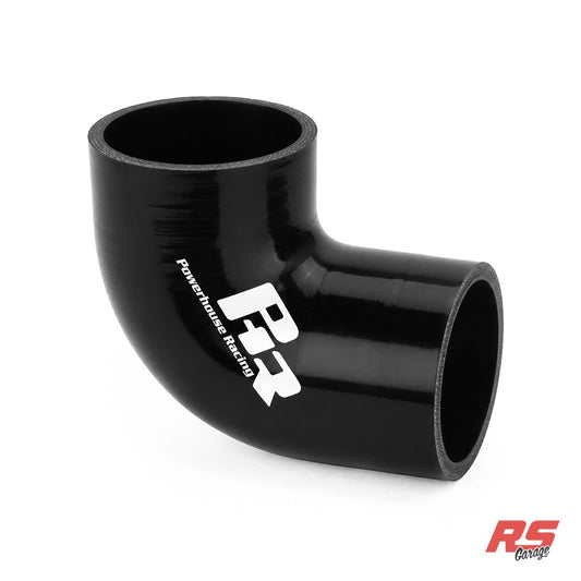 2.5" ID 90 Degree Coupler, 1.0"and 2.0" Legs, Black