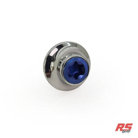 PHR Titanium Cam Gear Bolt and Washer for 2JZ -Blue Bolt -Polished Washer - Blue Anodized, Polished