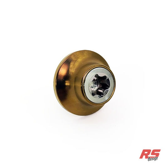 PHR Titanium Cam Gear Bolt and Washer for 2JZ -Polsihed Bolt -Bronze Washer - Polished, Bronze