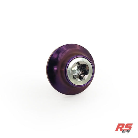 PHR Titanium Cam Gear Bolt and Washer for 2JZ -Polsihed Bolt -Purple Washer - Polished, Purple