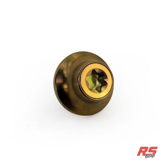 PHR Titanium Cam Gear Bolt and Washer for 2JZ -Yellow Bolt -Bronze Washer - Yellow Anodized, Bronze