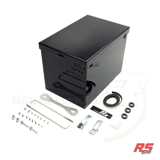 PHR Battery Box for 1993-1998 MKIV Supra -Gloss black powder coat - Battery box only - Fits group size 26 battery