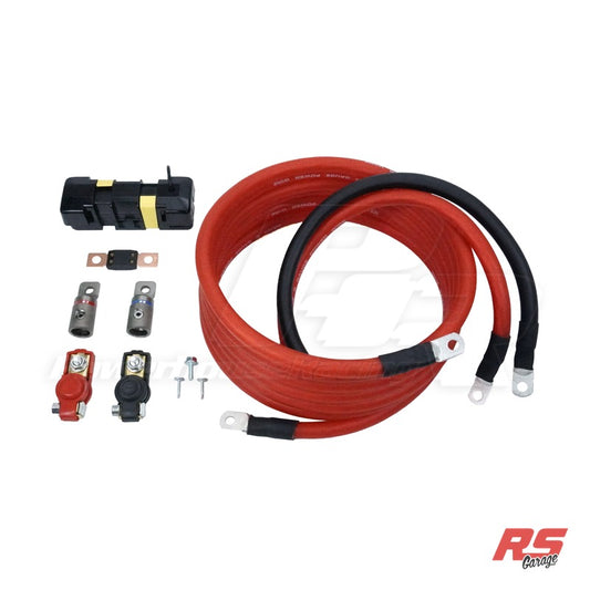 PHR Battery Box Installation Kit for 1993-1998 MKIV Supra - Includes battery cable, ground cable, terminals and fuse ho