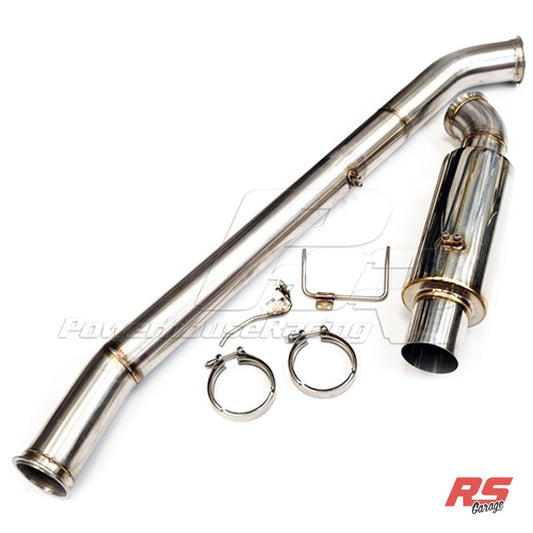 PHR 4.0" Single Exhaust for IS300 - 4.0" Stainless tubing with a Vibrant muffler - 5.0" Polished Tip