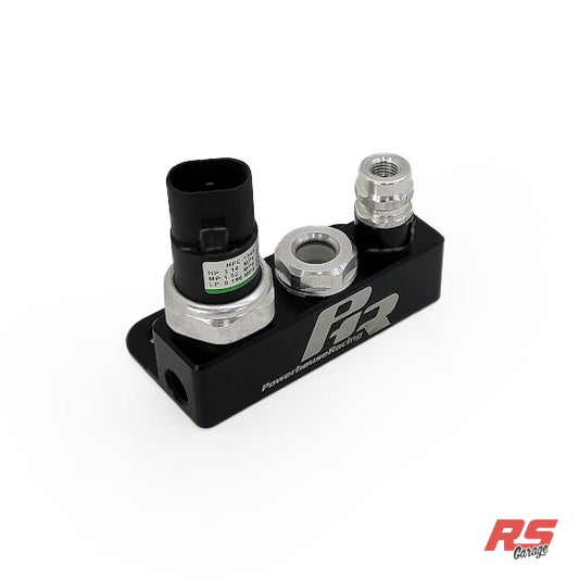 High/Low Switch, Site Glass and High-Side Port Manifold for GS300, IS300 -Includes site glass and high-side port -Does