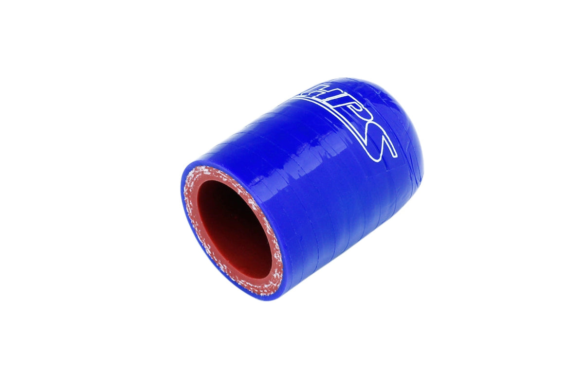 RSCC-016-BLUE HPS 0.16" (4MM) ID 1-1/2" Long 3-PLY Polyester Blue Silicone Reinforced Cap
