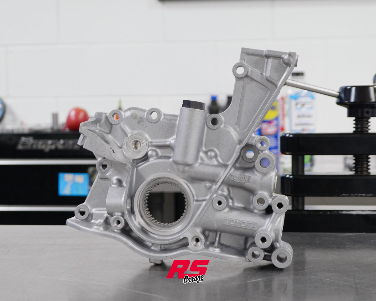 RS Garage Toyota 2JZ GTE Prepped Oil Pump With Front Main Seal 15100-46052