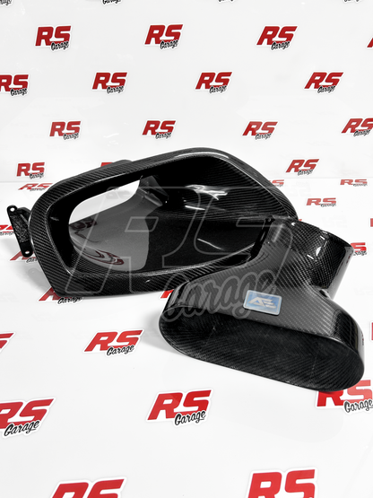 RS Garage Carbon Fiber Headlight Ducts Glossy