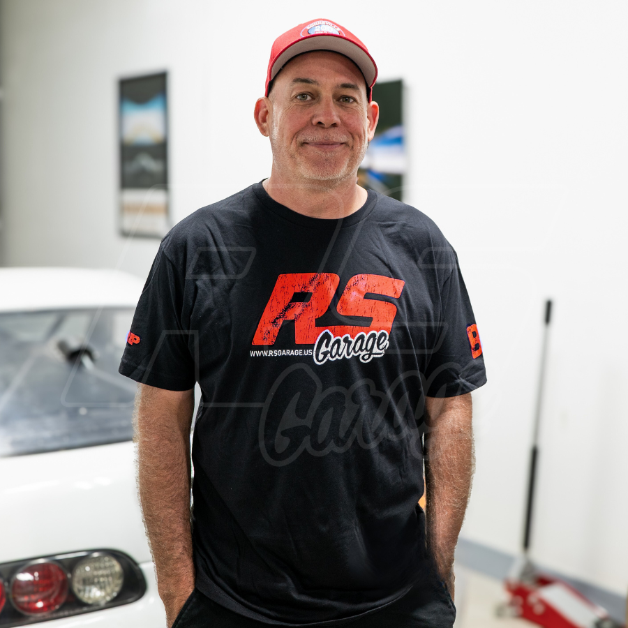 Gen 1 "RS Garage" Logo Short Sleeve Crew Black
