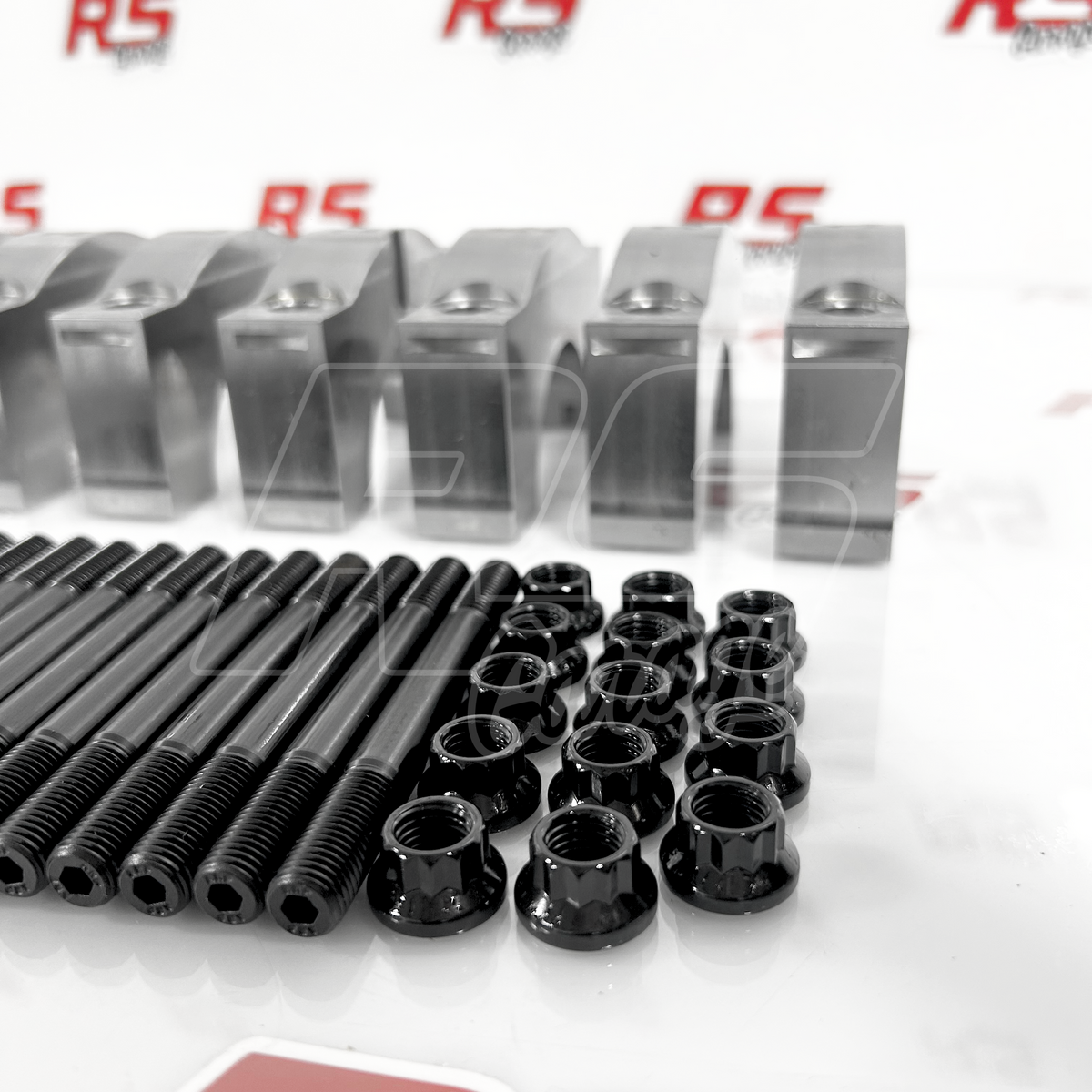 RS Garage 2JZ-GE 2JZ-GTE 1JZ-GTE 2JZ 1JZ Billet Main Caps with ARP 8740 2JZ Main Stud Kit