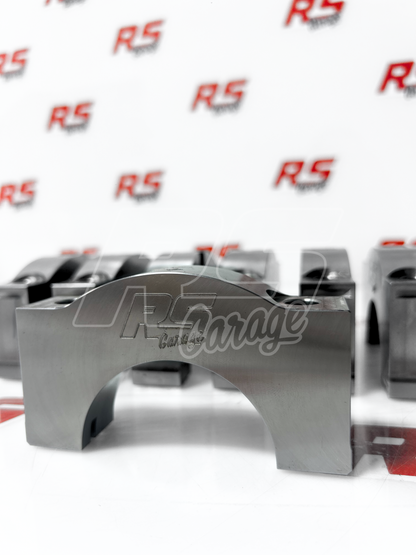 "RS Garage" Logo Billet Main Caps