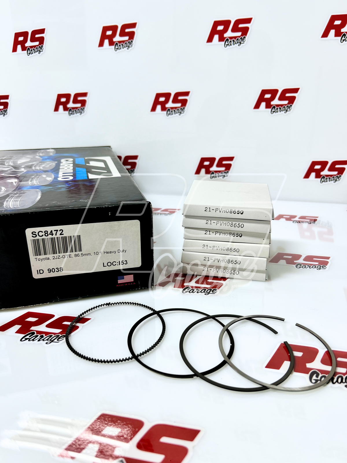 SC8472 CP Forged Pistons Toyota Supra MK4 2JZGTE 2JZ-GTE 2JZ-GE 86.5mm +0.5mm -2.5 cc 10.0:1 HD