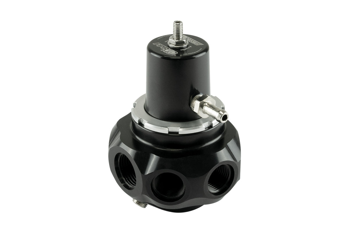 Turbosmart FPR12 Pro 5 Port EFI Fuel Pressure Regulator Black 50-130 PSI -10 AN Inlet / 4x -8 AN Out