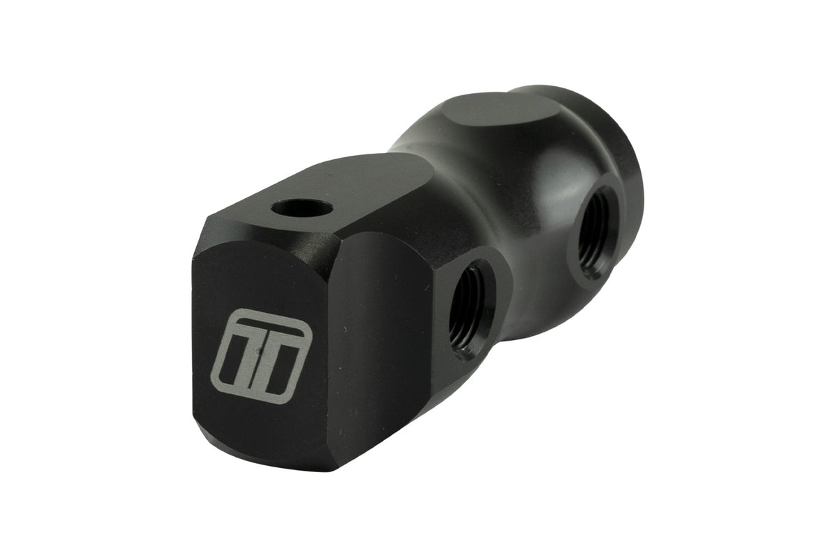 TS-0704-1001 Turbosmart Reference Distribution Block (5 Port) 4x 1/8 NPT Ports & 1x 1/4 NPT Port Black Anodized