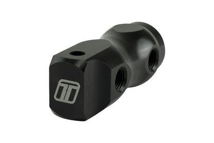 TS-0704-1001 Turbosmart Reference Distribution Block (5 Port) 4x 1/8 NPT Ports & 1x 1/4 NPT Port Black Anodized