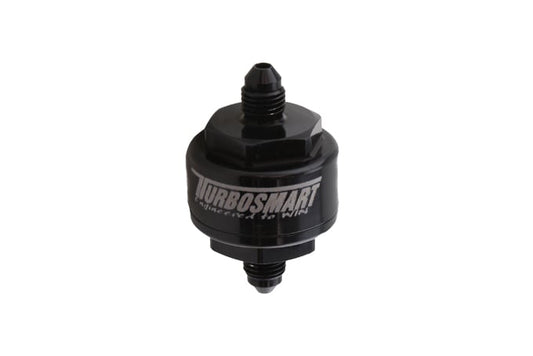 TS-0804-1002 Turbosmart Billet Turbo Oil Feed Filter Stainless Steel 44 micron -4 AN Male In/Out TS-0804-1002