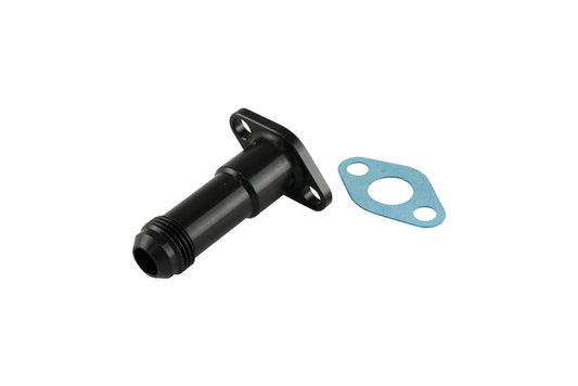 TS-199-3008 Turbosmart 38.1mm 10AN 75mm Extended Oil Drain Black