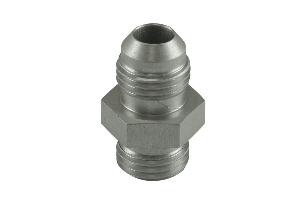 TS-JO-0606-CL Turbosmart Fitting -6 AN Flare to -6 AN ORB Male Straight - Silver