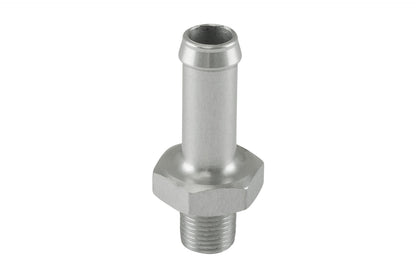 TS-NH-0310-CL Turbosmart Fitting 10mm / 3/8" Hose End to -1/8 NPT Male Straight - Silver