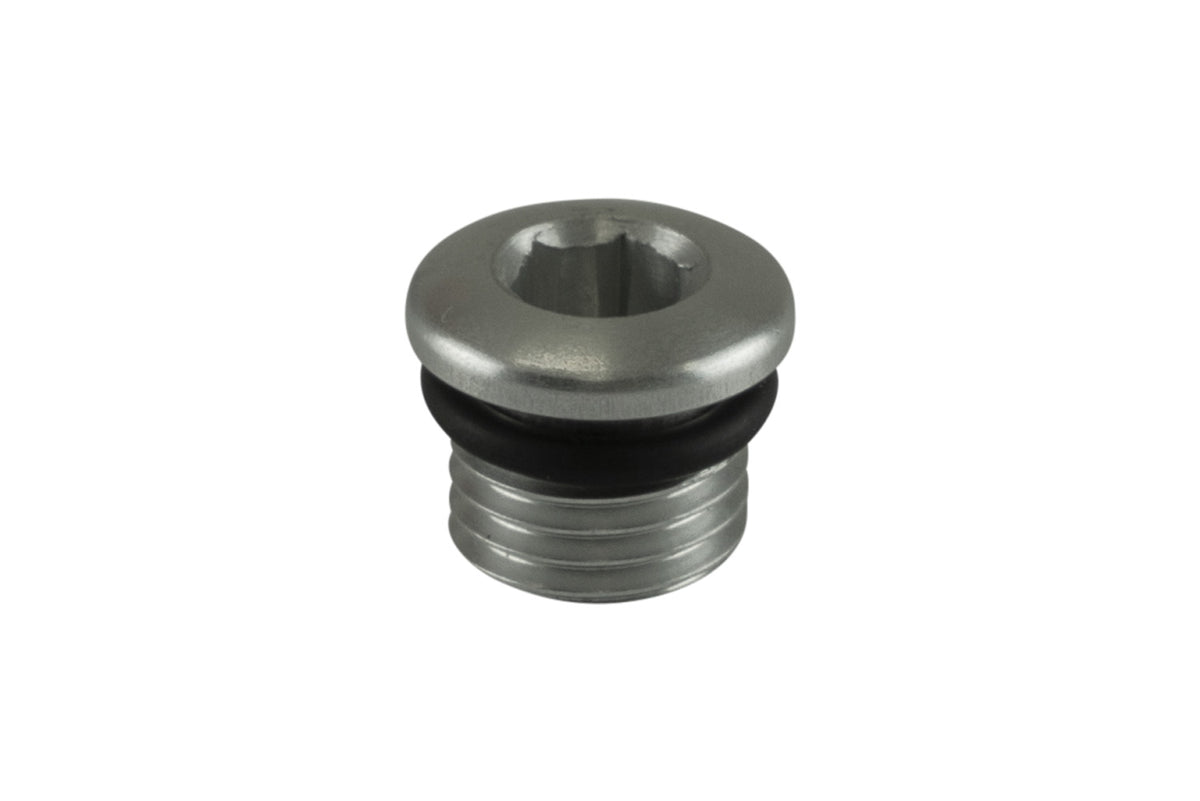 TS-OB-04-CL Turbosmart Fitting -4 AN ORB Blank - Silver